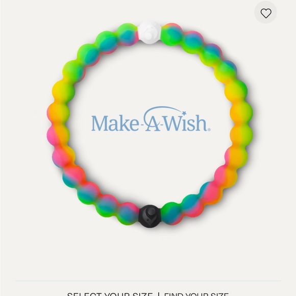 Rainbow Tie-dye Make-a-Wish Foundation Lokai Bracelet - Picture 2 of 3